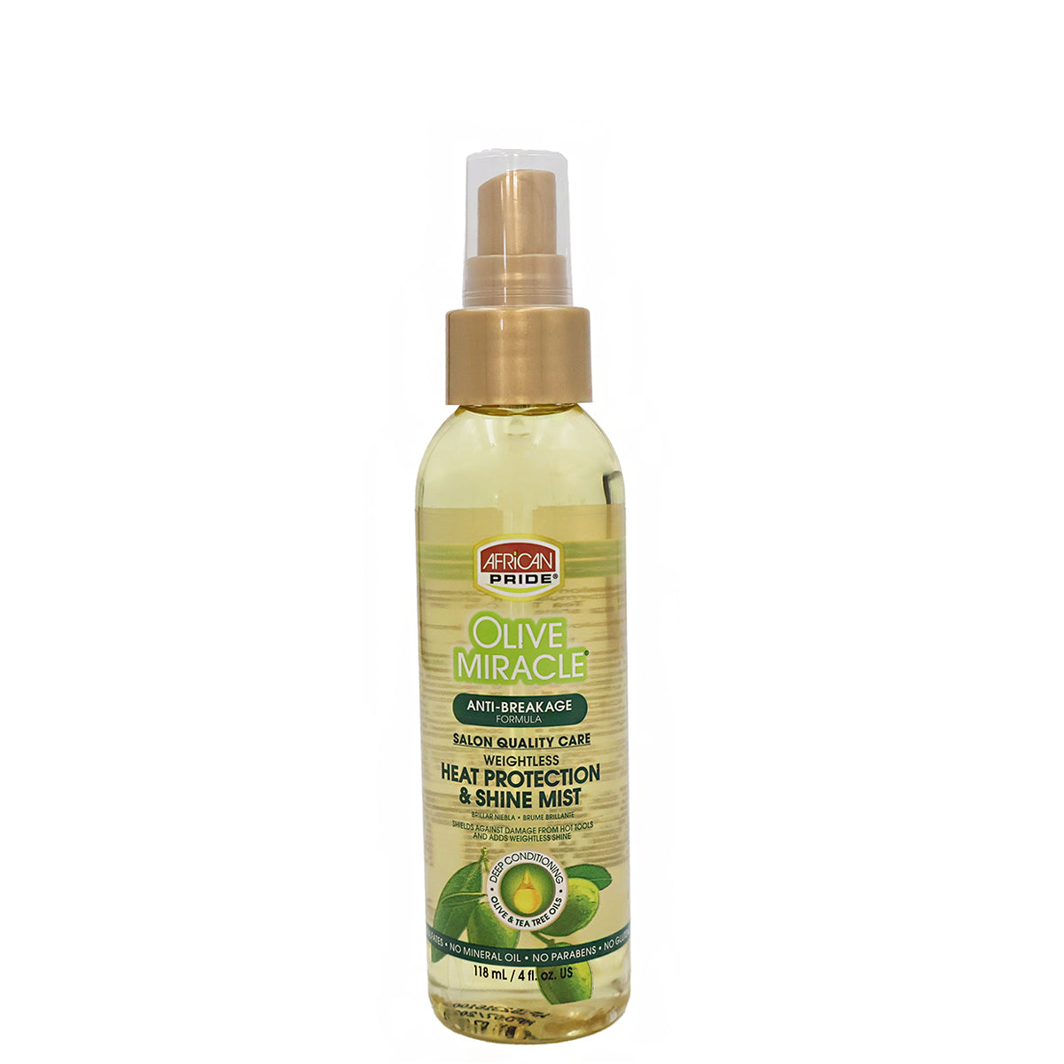 African Pride Olive Miracle Heat Protection & Shine Mist 4oz