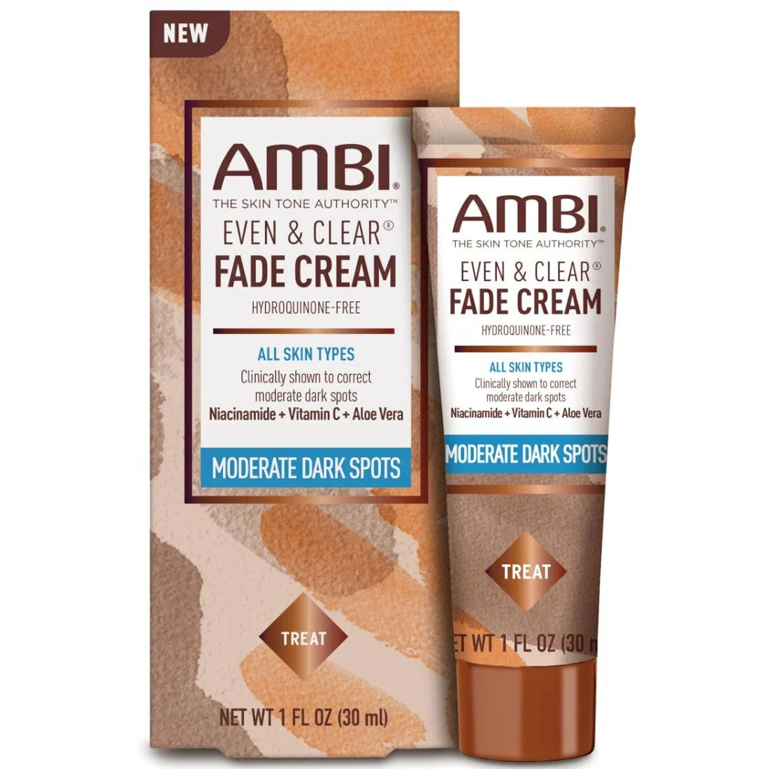 Ambi Even & Clear Fade Cream - Moderate Dark Spots 1oz