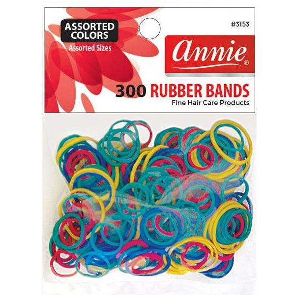 Annie #3153  Rubber Bands - Assorted Colors 300ct