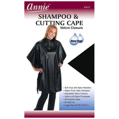 Annie #3910 Shampoo & Cutting Cape - Large Size 42\"x 54\" - Burgundy