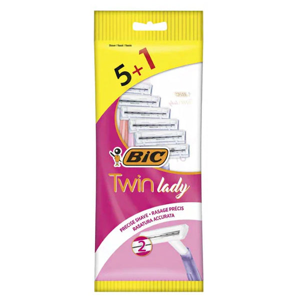 Bic Twin Lady Disposable Razors 5 Plus 1 Pack