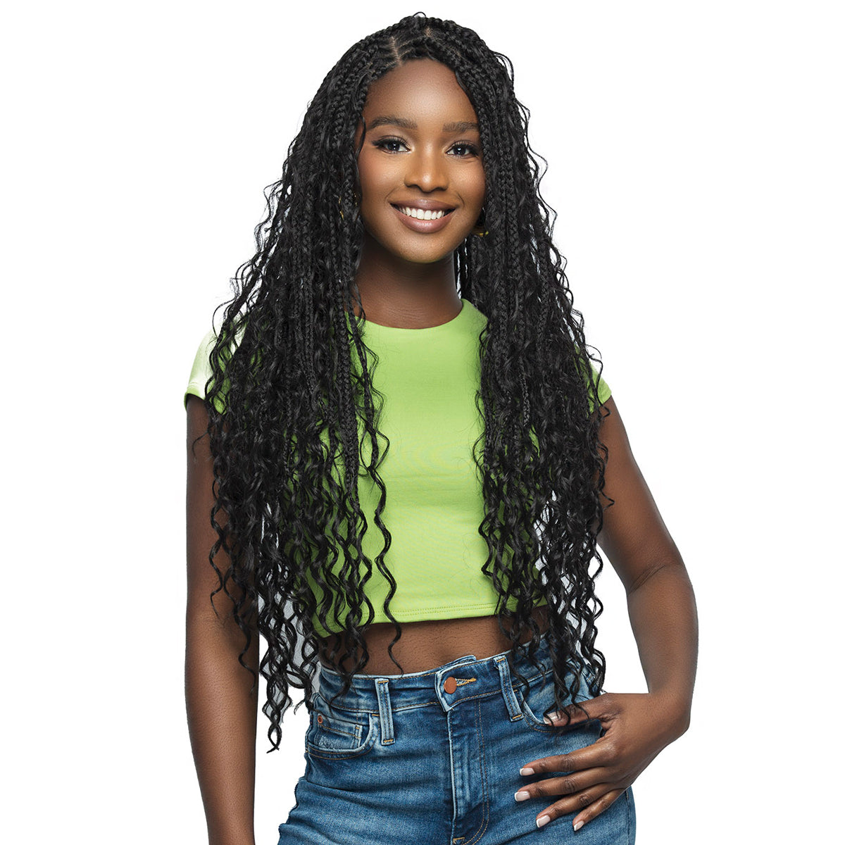 Bobbi Boss Synthetic Glueless HD Braid Full Lace Wig - FLS001 BOHO BOX BRAID 32