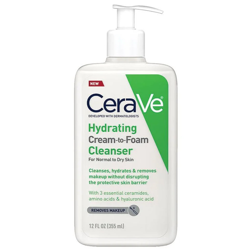 CeraVe Hydrating Cream-To-Foam Cleanser 12oz