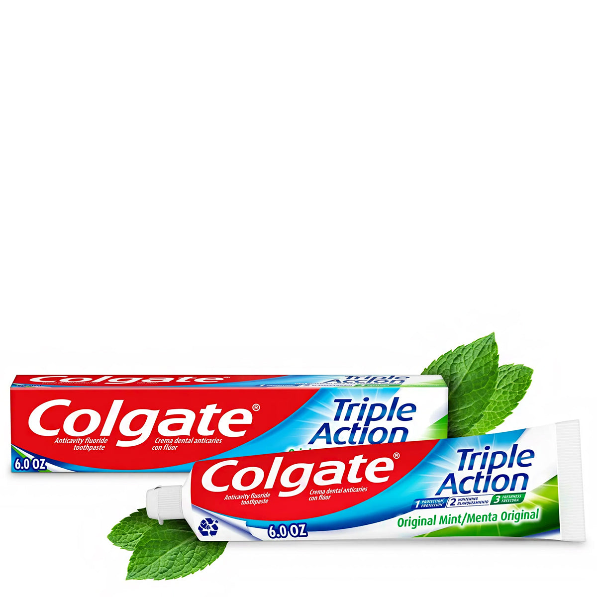 Colgate Triple Action Toothpaste - Original Mint 8oz