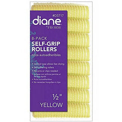 Diane D3717 Self-Grip Rollers 1\/2\" Yellow 8PK