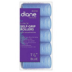 Diane D3720 Self-Grip Rollers 1-1\/8\" Blue 5PK