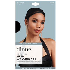 Diane D7375 Premium Mesh Weaving Cap - Black