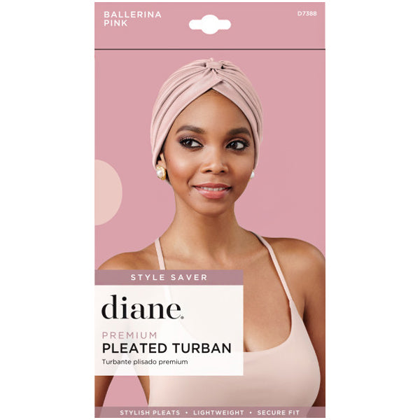 Diane D7388X Premium Pleated Turban - Assoc Color