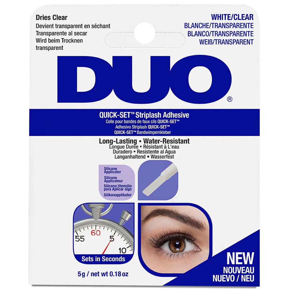 Duo Quick-Set Striplash Adhesive - Dries Clear \/ White Clear 0.18oz