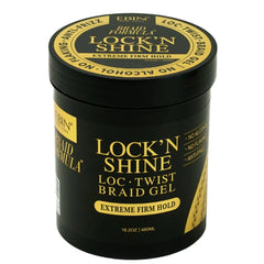 Ebin New York Braid Formula Lock'n Shine Loc Twist Braid Gel - Extreme Firm Hold 16.2oz