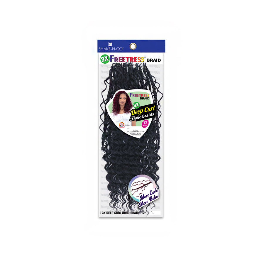 Freetress Synthetic Braid - 3X DEEP CURL BOHO BRAIDS 12