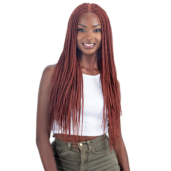 Freetress Equal Synthetic HD Braid Lace Front Wig NAT BOX BRAID 28