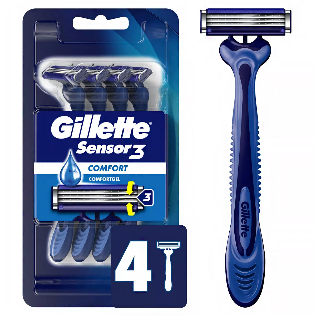 Gillette Sensor3 4 Disposable Razors