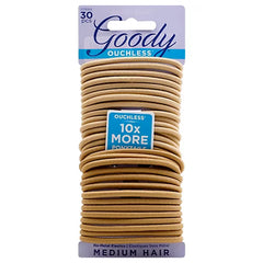 Goody #07690 Ouchless No-Metal Elastics Medium Hair 30pcs