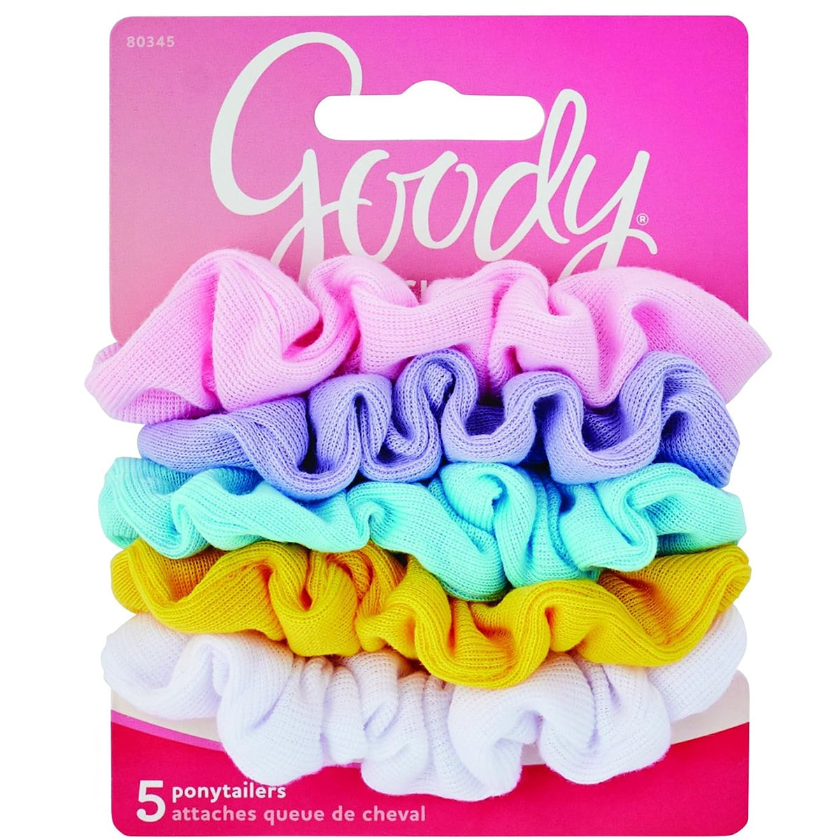 Goody #80345 Ouchless Comfort Hold Scrunchies 5PCS