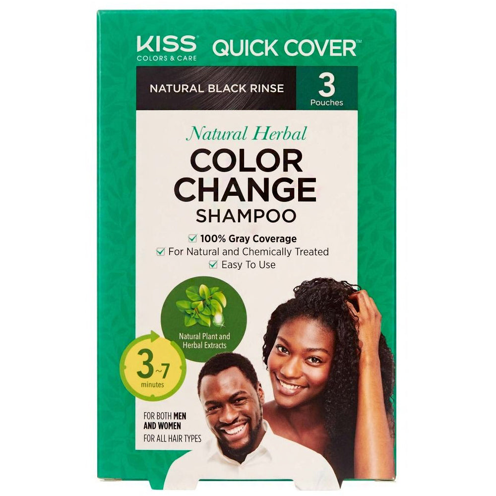 KIss CCSXX Quick Cover Natural Herbal Color Change Shampoo (3PCS\/Pack)