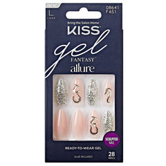 Kiss FAXX Fantasy Gel Allure Ready to Wear Gel  28 Nails