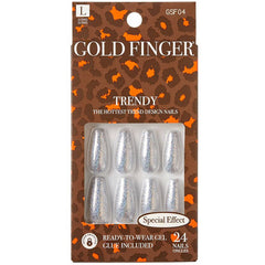 Kiss GSFXX Gold Finger Trendy Ready to Wear Gel 24 Nails