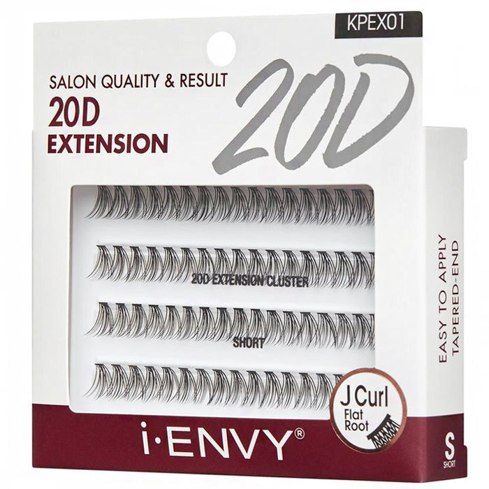 Kiss I-Envy KPEXXX 20D Extension J Curl Flat Root Lashes