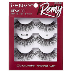 Kiss I-Envy KREIMXX Remy 3D Invisible Band 100% Human Hair Lashes