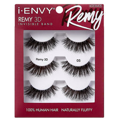 Kiss I-Envy KREIMXX Remy 3D Invisible Band 100% Human Hair Lashes