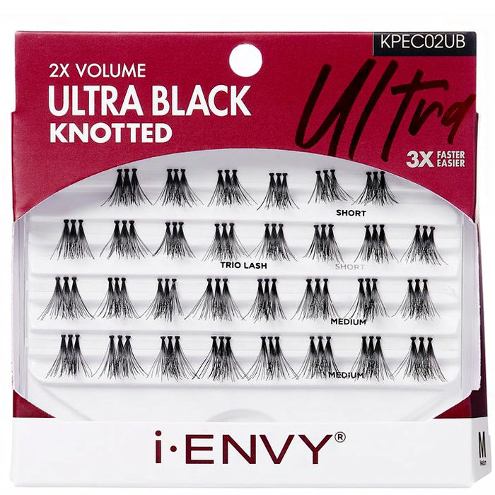 Kiss I-Envy KPEC02UB 2X Volume Ultra Black Knotted Lashes