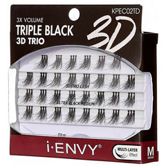 Kiss I-Envy KPECXXTD 3x Volume Triple Black 3D Trio Lashes