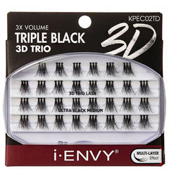 Kiss I-Envy KPECXXTD 3x Volume Triple Black 3D Trio Lashes