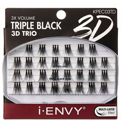 Kiss I-Envy KPECXXTD 3x Volume Triple Black 3D Trio Lashes