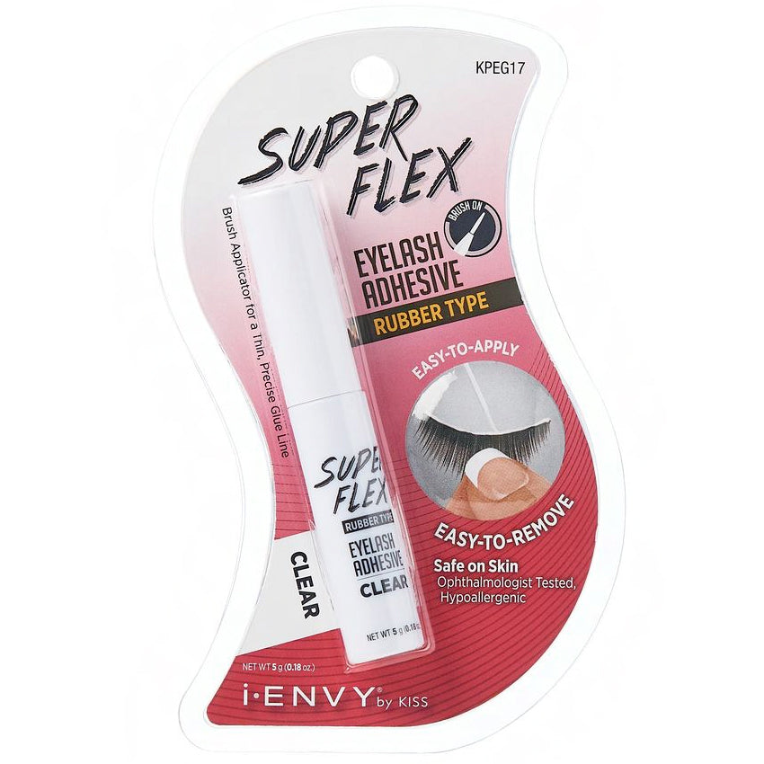 Kiss I-Envy KPEG17 Super Flex Eyelash Adhesive - Clear 0.18oz