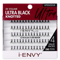 Kiss I-Envy KPEMXXUB 2X Volume Ultra Black Individual Lashes