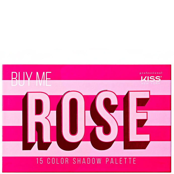 Kiss New York KMSP01 15 Color Shadow Palette - Buy Me Rose