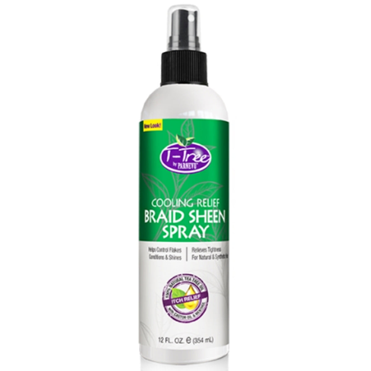 Parnevu T-Tree Cooling Relief Braid Sheen Spray 12oz