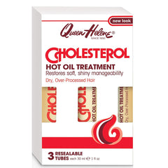 Queen Helene Cholesterol Hot Oil Treatment 3 Resealable Tubes (Each 1oz)