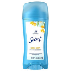 Secret Invisible Solid Antiperspirant Deodorant - Spring Breeze 2.6oz