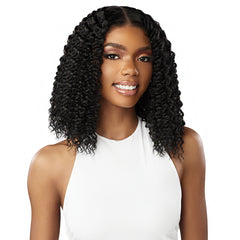 Sensationnel Human Hair Blend Butta Glueless HD Lace Front Wig - WATER WAVE 12