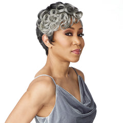 Sensationnel 100% Human Hair Empire Salt N Pepper Wig - FLORA