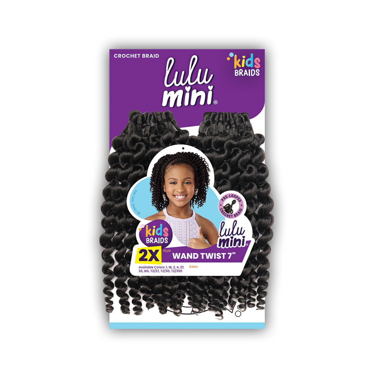 Sensationnel Lulumini Synthetic Kids Braid - 2X WAND TWIST 7