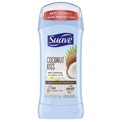 Suave Invisible Solid Antiperspirant Deodorant - Coconut Kiss 2.6oz