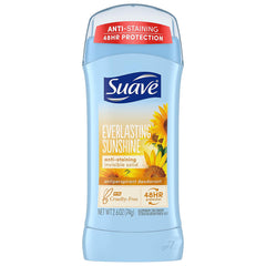 Suave Invisible Solid Antiperspirant Deodorant - Everlasting Sunshine 2.6oz