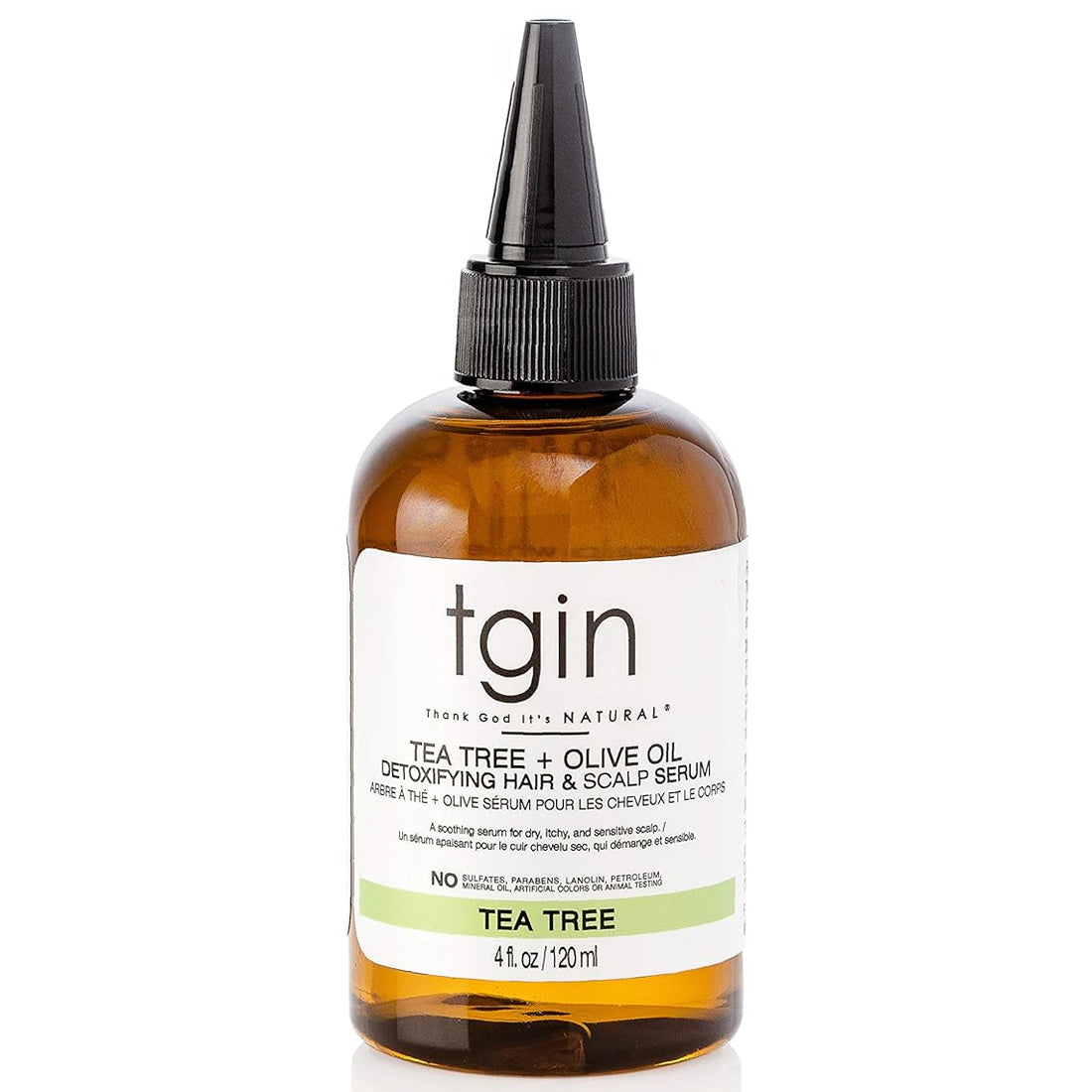 Tgin Tea Tree + Olive Oil Detoxifying Hair & Scalp Serum 4oz