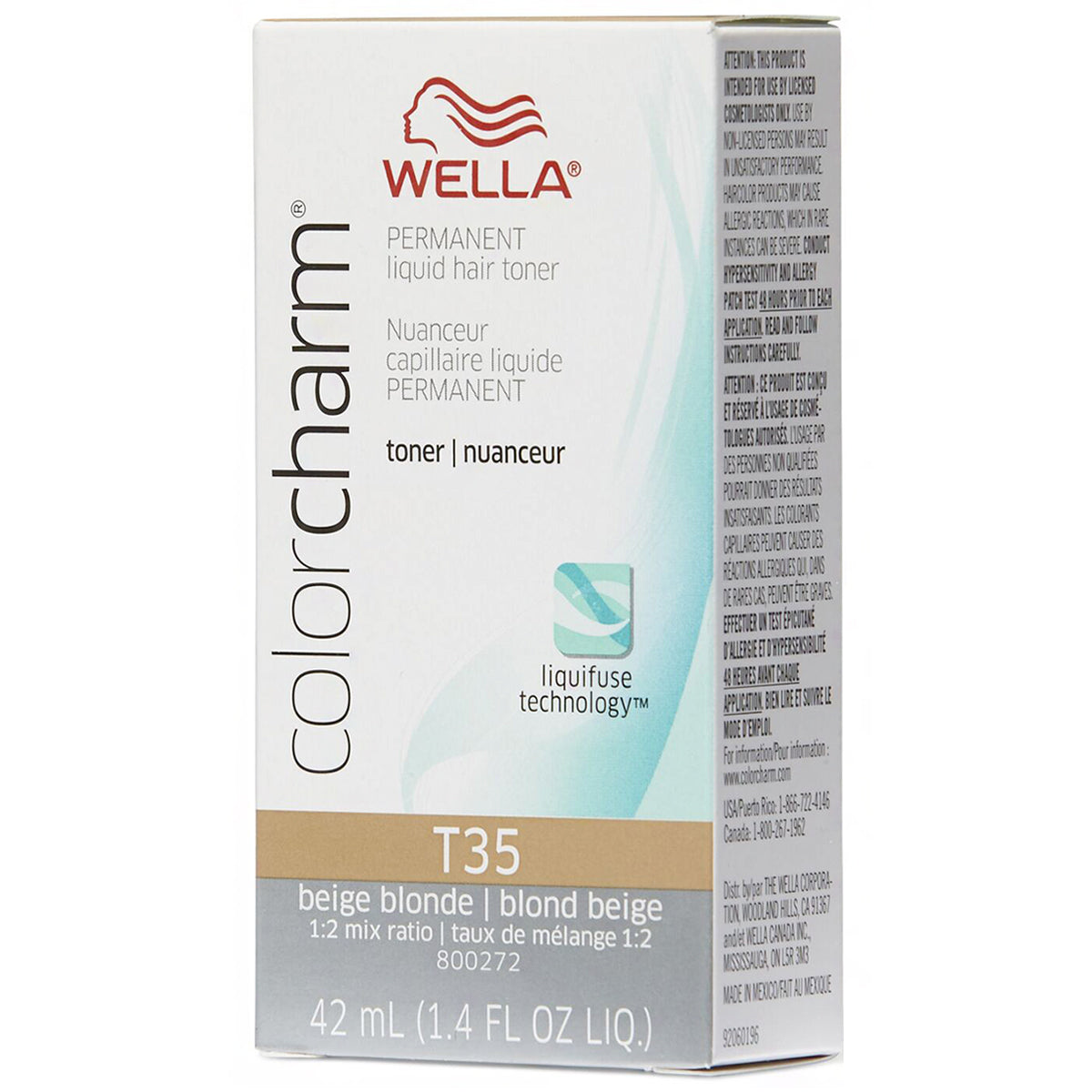 Wella Color Charm Permanent Liquid Hair Toner 1.4oz