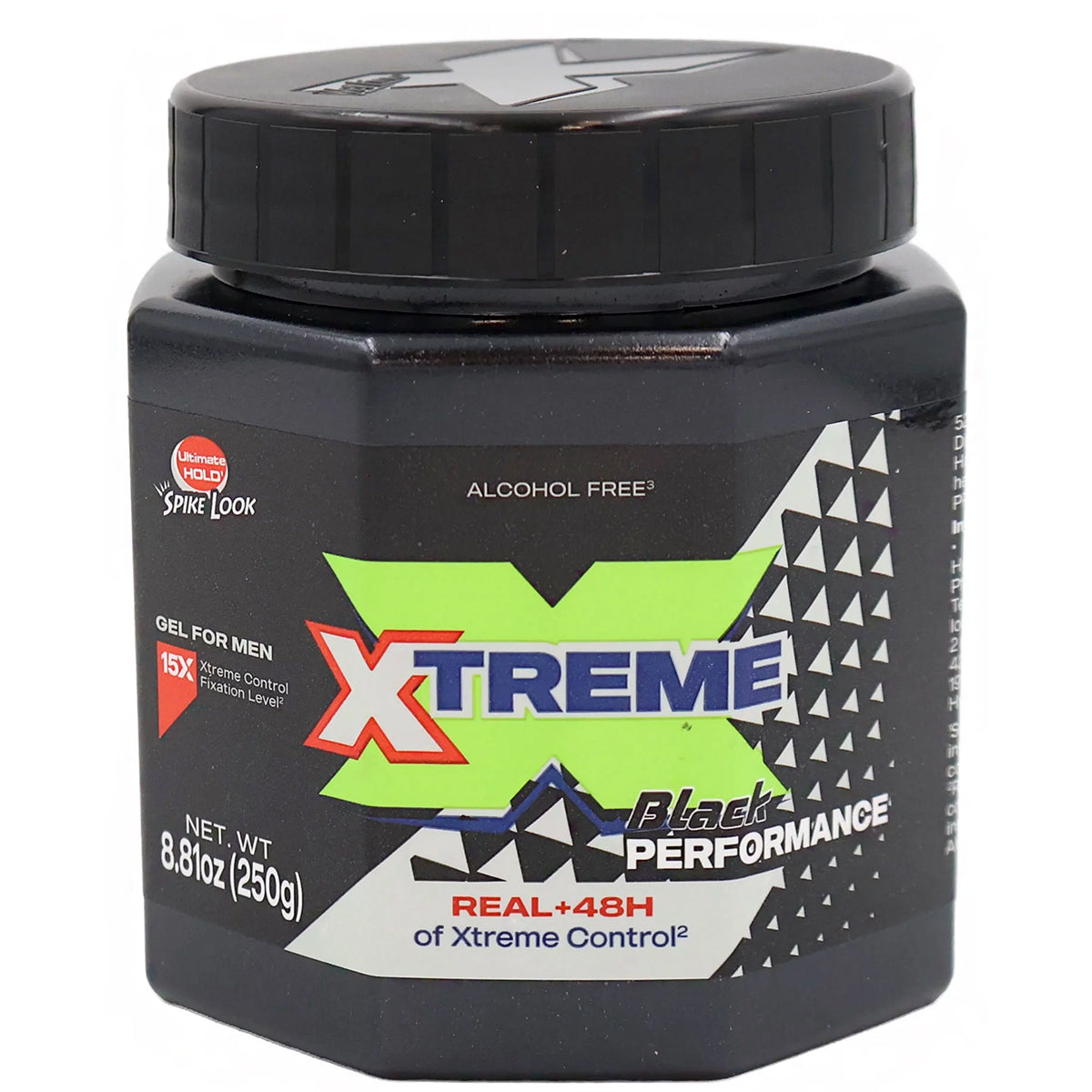 Xtreme Black Performance Real+48H of Xtreme Control Styling Gel 8.8oz