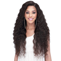 Bobbi Boss 100% Unprocessed Human Hair Wet & Wavy 360 HD Lace Wig - MHLF519L W&W BRAELYNN 24