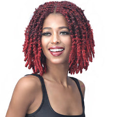 Bobbi Boss Synthetic Hair 4x4 Frontal Lace  Wig - MLF613 CALIF BUTTERFLY LOCS 12