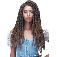 Bobbi Boss Synthetic Hair 4x4 Frontal Lace  Wig - MLF615 CALIF BUTTERFLY LOCS 26