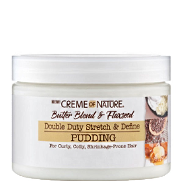 Creme of Nature Butter Blend & Flaxseed Double Duty Stretch & Define Pudding 11.5oz