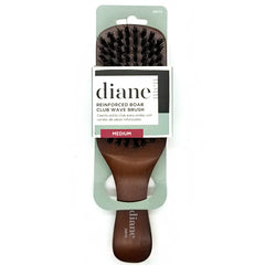 Diane #D8172 Reinforced Boar Club Wave Brush Medium