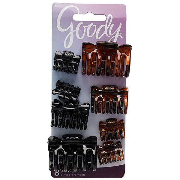 Goody #46033 Classics Assorted Sizes Claw Clip 8pcs :: WigTypes.com