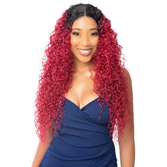 Nutique Illuze Synthetic Hair HD Lace Front Wig - BEACH CURL 26